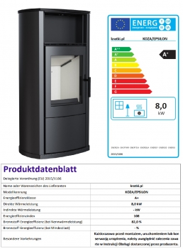 *EEK A+ Kaminofen Kratki EPSILON mit 8kW