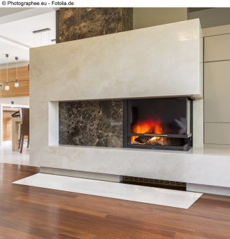 Saisonplatte Rechteck 80x55cm Glas weiß - Kamin-Vorlegeplatte Funkenschutzplatte Kaminbodenplatte Glasplatte