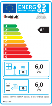 EEK A+ Wasserf. Eck-Kamineinsatz HAJDUK VOLCANO WLT-12 linke Seitenscheibe, rahmenlos - 12kW