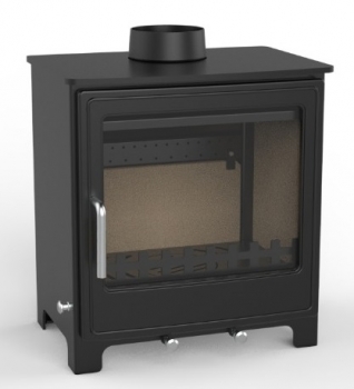 EEK A Kleiner Kaminofen Z08, externe Zuluft, Holz&Kohle + dauerbrandf. – 8 kW