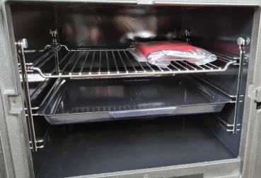 EEK A+ Küchenofen Holzherd Plamen Slavonac N weiß, rechte Version - 8 kW Dauerbrandherd