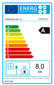 EEK A Kaminofen Panadero Castilla EcoDesign mit Herdplatte - 8,0 kW
