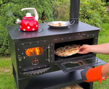 XL Pizza-/Brotbackofen "Elise XL" Gartenküche Holzbackofen Outdoor-Herd Gartenfeuer