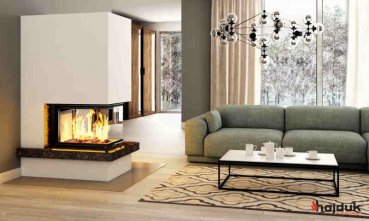 EEK A+ Kaminbausatz Royal Extra Hajduk VOLCANO 3PLUh Panoramakamin mit 11kW