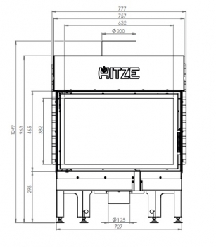 EEK A+ - Kamineinsatz HITZE Albero AL14S.H DECO -14kW