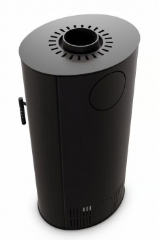EEK A - Ovaler Kaminofen ILDNORD LOKI, runde Sichtscheibe mit 5,5 kW