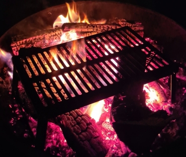Klapp-Rost für Lagerfeuer oder Feuerschale