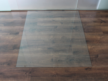 Rechteck 90x70cm - Funkenschutzplatte Kaminbodenplatte Glasplatte