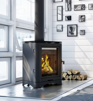 *EEK A - Guss-Kaminofen Kratki KOZA K5 mit RRØ 150 mm - 7 kW