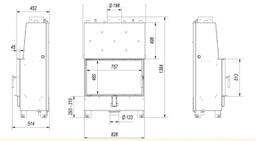 *EEK A+ - Wasserführender XXL-Kamineinsatz Kratki Lucy 16 PW mit 16 kW