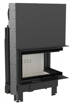 *EEK A - ECK-Kamineinsatz Kratki MBM 10 rechts BS mit Schiebetür - 10 kW