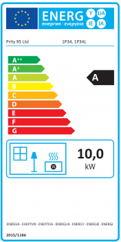 EEK A Küchenofen Holzherd Prity 1P34 Rauchrohr links – 10kW + BIMSCHV