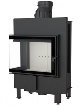 *EEK A - Eck-Kamineinsatz Kratki LUCY/12/L/BS mit Seitenglas links - 12kW