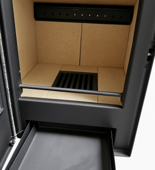 EEK A - Kaminofen LUNA LH Lux schwarz - 9,7kW