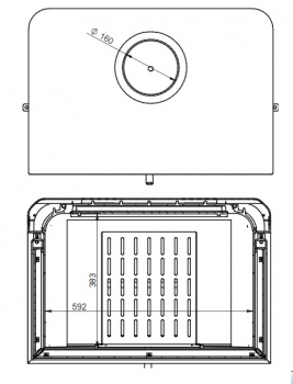 EEK A+ 3seitiger Kaminofen DORAKO STO M 14 3F ECODESIGN - 8,5 kW