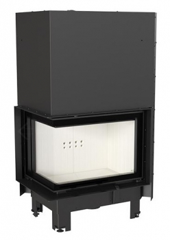 *EEK A - Eck-Kamineinsatz Kratki MBZ 13 mit Schiebetür, Seitenglas links - 13 kW