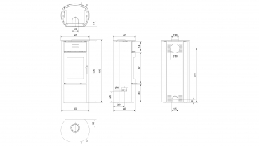 *EEK A+ Kaminofen Kratki FALCON 9 W mit 10kW