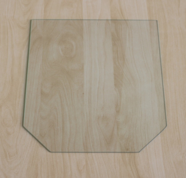 Sechseck 100x110cm - Funkenschutzplatte Kaminbodenplatte Glasplatte