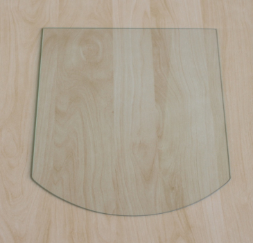 Segmentbogen 100x100cm - Funkenschutzplatte Kaminbodenplatte Glasplatte