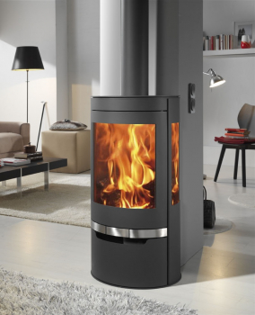 EEK A Kaminofen Panadero Suerte ECODESIGN + ext. Zuluft mit drei Scheiben 8 kW