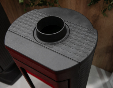 EEK A+ Design-Gusskaminofen Plamen Tara, raumluftunabhängig - 6kW