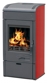 EEK A+ Gusskaminofen Plamen Vesta rot - 9kW