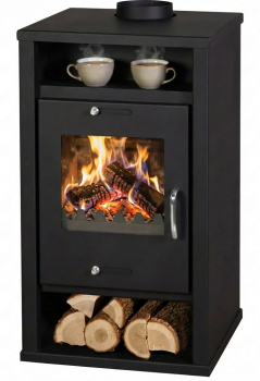 EEK A+ Kaminofen Victoria Deluxe schwarz 9,6 kW