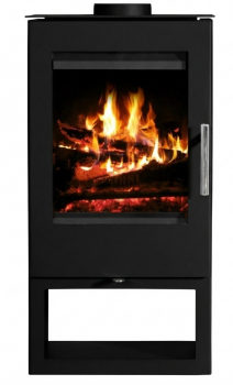 Preview: EEK A+ Kaminofen Victoria Toledo schwarz - 7kW, raumluftunabhängig