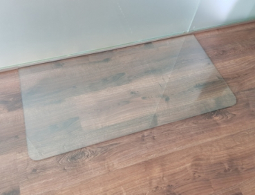 Kamin-Vorlegeplatte Funkenschut... Saisonplatte Rechteck 130x60cm Glas schwarz 
