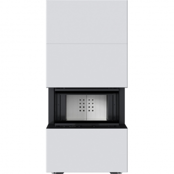 EEK A Panorama-Kamin Kratki HOME EASY BOX weiß mit NBC 7 mit 7kW - Kaminbausatz