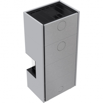 EEK A Panorama-Kamin Kratki HOME EASY BOX weiß mit NBC 7 mit 7kW - Kaminbausatz