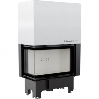*EEK A+ ECK-Kamineinsatz Kratki VNL/810/410 links mit Schiebetür - 14 kW