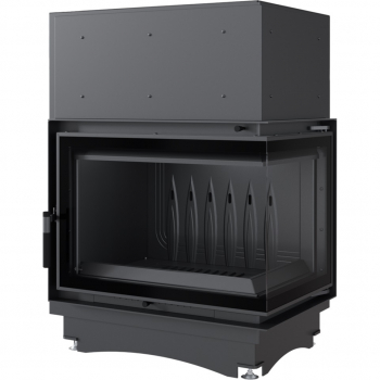 *EEK A Eck-Gusskamineinsatz Kratki ZUZIA ECO 12 DECO, rechts + BISMSCHV II - 12kW