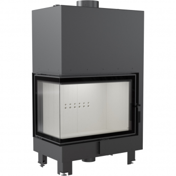 *EEK A+ Wasserführender Eck-Kamineinsatz Kratki MBA PW 17 links BS mit Klapptür - 17kW