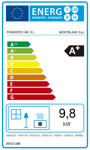 EEK A Kaminofen Panadero Montblanc EcoDesign - 9,8 kW