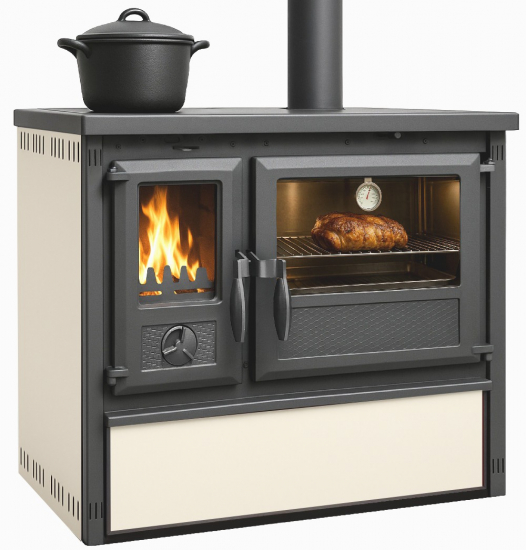 Outdoor-Küchenofen Außenküche Holzherd Modell Forno - creme - 6 kW