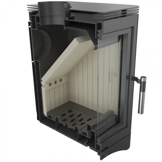 *EEK A - Guss-Kaminofen Kratki KOZA K5 mit RRØ 130 mm - 7 kW