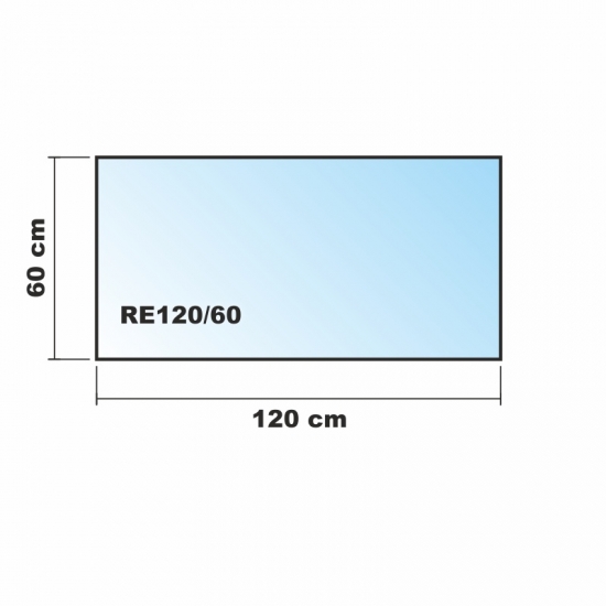 120x60cm Glas weiß - Glas-Küchenrückwand Spritzschutz Herd Fliesenspiegel Glasplatte Rückwand