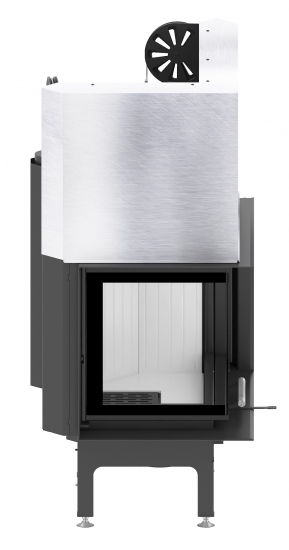EEK A+ - Eck-Kamineinsatz HITZE Albero AL11LG.H DECO mit Schiebetür, Seitenglas links -11kW