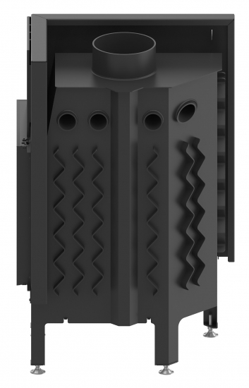 EEK A+ - Eck-Kamineinsatz HITZE Albero AL11R.H DECO Seitenglas rechts - 11kW