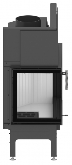 EEK A+ - Eck-Kamineinsatz HITZE Albero AL14L.H DECO mit Seitenglas links -14kW