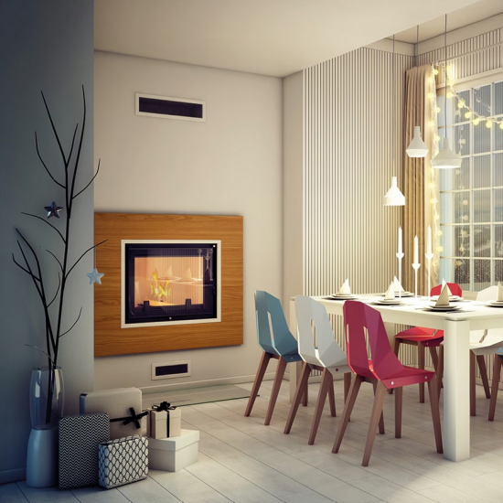 *EEK A Kratki wasserführender Kamineinsatz AMELIA DECO - 15 kW