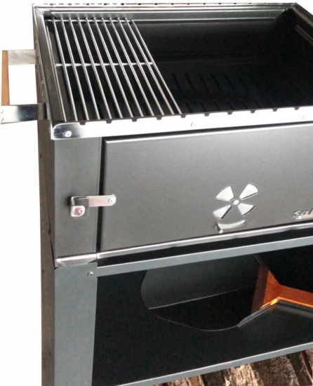 Gartengrillkamin - Grillen & Backen in einem Gerät! Gartenofen Gartenküche mit Backofenaufsatz "Elisabeth"