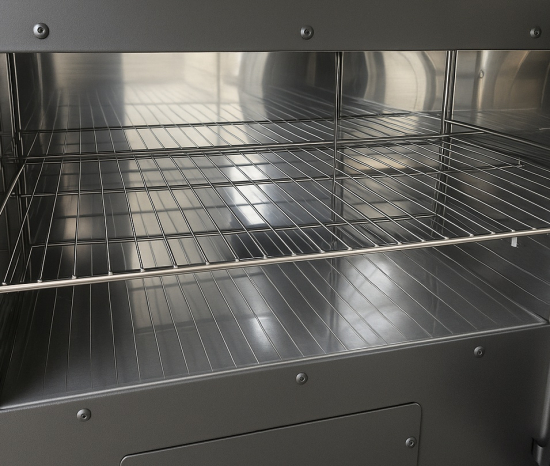 Outdoor-Küchenofen Außenherd Holzherd Modell Forno - schwarz - 6 kW