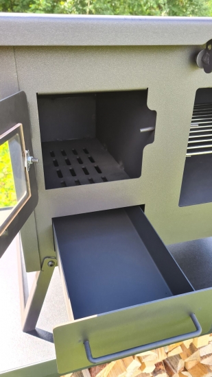 [B-WARE] Grillkamin Outdoor-Küchenofen Garten-Kamin Gartenküche "ERNA" Pizzaofen Holzbackofen