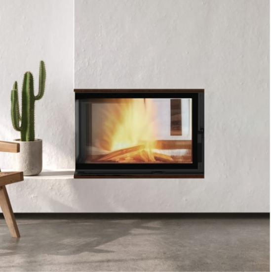 *EEK A Eck-Kamineinsatz Kratki FLOKI links - 8 kW