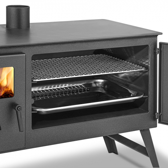 Outdoor-Küchenherd "Traudel" - Holzbackofen, Gartenkamin, Zeltofen, Pizza-Ofen, Brotbackofen