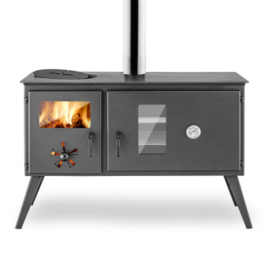 Outdoor-Küchenherd "Traudel" - Holzbackofen, Gartenkamin, Zeltofen, Pizza-Ofen, Brotbackofen