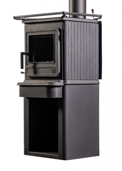 EEK A Kaminofen Globe Fire Ceres mit Herdplatte - 6,3 kW EcoDesign