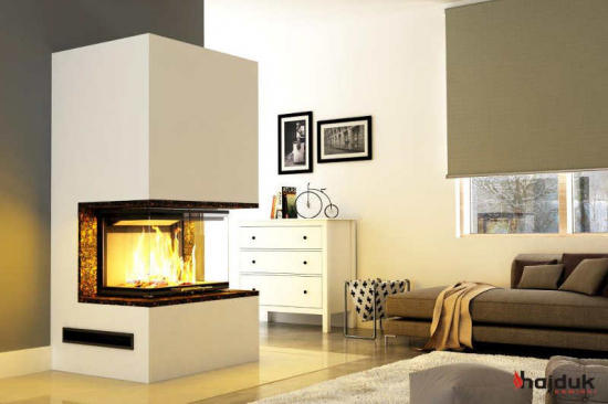 EEK A+ Kaminbausatz Pure Extra Hajduk VOLCANO 3PLh Panoramakamin mit 11kW